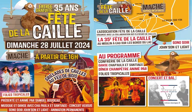 Flyer fête de la caille 2024